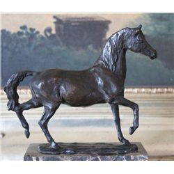 Impressive Trotting Horse Bronze Sculpture