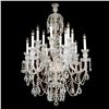 Image 1 : 12-light Crystal, Silvertone Swarovski Chandelier.