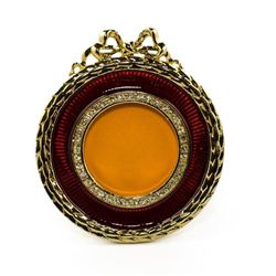 Red Round Enamel Faberge Inspired Frame