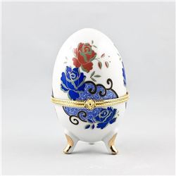 Hand Painted Porcelain Trinket Box