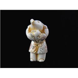 Hand Carved Ivory Netsuke Figure