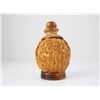 Image 1 : Handcarved Chinese Walnut Snuff Bottle
