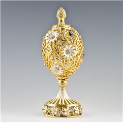 Lovely Butterfly Faberge Inspired Egg