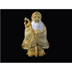 Hand Carved Ivory Netsuke Figure