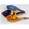 Image 2 : Meerschaum Hand-Carved Pipe with original Case