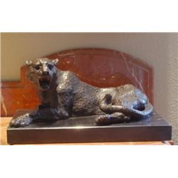 Magnificent Bronze Sculpture Panther
