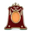 Image 1 : Red Enameled Guilloche Faberge Inspired Frame