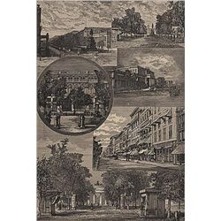 ORIGINAL Antique PRINT scene- VIEWS IN BERLIN