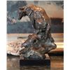 Image 3 : Wolf on a Rock Bronze Sculpture