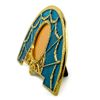 Image 2 : Blue Enameled Fan Faberge Inspired Frame