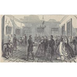 ORIGINAL Antique PRINT scene General Geary