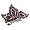 Image 1 : Ruby Crystal Butterfly Brooch