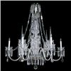 Image 1 : Large 6-light Crystal, Silvertone Chandelier.