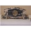 Image 2 : Art Deco Clock and matching pair of Garnitures