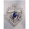 Image 1 : EDWARDIAN PLATINUM AND DIAMOND PENDANT BROOCH MARC