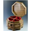 Image 2 : Hand Carved Walnut Jewelry Chest