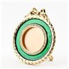 Image 2 : Green Round Enamel Faberge Inspired Frame