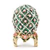 Image 1 : Rose Lattice Style Faberge Inspired Egg