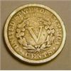 Image 2 : 1912 LIBERTY "V" NICKEL RED BOOK VALUE IS $3.00+ *NICE EARLY VERY GOOD GRADE*!!