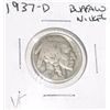 Image 1 : 1937-D BUFFALO NICKEL RED BOOK VALUE IS $4.00+ *NICE EARLY VERY FINE GRADE NICKEL*!!