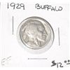 Image 1 : 1929 BUFFALO NICKEL RED BOOK VALUE IS $12.00+ *NICE EARLY EXTRA FINE GRADE NICKEL*!!