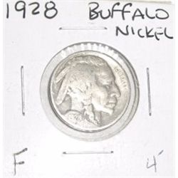 1928 BUFFALO NICKEL RED BOOK VALUE IS $4.00+ *NICE EARLY FINE GRADE NICKEL*!!