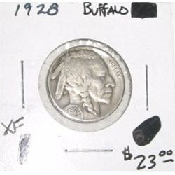 1928 BUFFALO NICKEL RED BOOK VALUE IS $23.00+ *RARE EARLY FINE GRADE NICKEL*!!