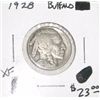 Image 1 : 1928 BUFFALO NICKEL RED BOOK VALUE IS $23.00+ *RARE EARLY FINE GRADE NICKEL*!!