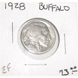 1928 BUFFALO NICKEL RED BOOK VALUE IS $23.00+ *RARE EARLY FINE GRADE NICKEL*!!