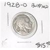 Image 1 : 1928-D BUFFALO NICKEL RED BOOK VALUE IS $15.00+ *NICE EARLY VERY FINE GRADE NICKEL*!!
