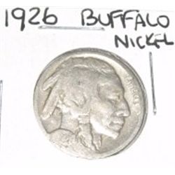 1926 BUFFALO NICKEL RED BOOK VALUE IS $2.00+ *NICE EARLY GOOD+ GRADE NICKEL*!!