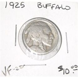 1925 *KEY DATE* BUFFALO NICKEL RED BOOK VALUE IS $10.00+ *NICE EARLY VERY FINE-20 GRADE NICKEL*!!