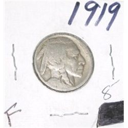 1919 BUFFALO NICKEL RED BOOK VALUE IS $8.00+ *NICE EARLY FINE GRADE NICKEL*!!