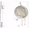 Image 1 : 1914 *RARE* BUFFALO NICKEL RED BOOK VALUE IS $22.00+ *NICE EARLY VERY GOOD GRADE NICKEL*!!