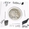 Image 1 : 1920-D *RARE KEY DATE* BUFFALO NICKEL RED BOOK VALUE IS $200.00+ *NICE EARLY VERY FINE+ GRADE NICKEL
