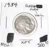 Image 1 : 1934 *RARE KEY DATE MS-65* BUFFALO NICKEL RED BOOK VALUE IS $500.00+ *NICE EARLY MS-65 HIGH GRADE NI