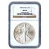 Image 1 : Certified Uncirculated Silver Eagle MS69 NGC (Date of o