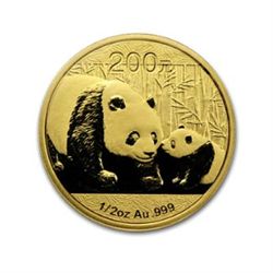 Chinese Gold Panda Half Ounce (Date of our choice)