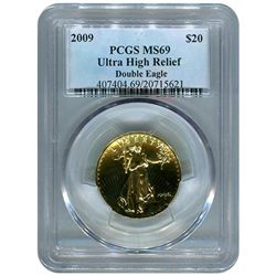 Certified Ultra High Relief Gold American Eagle MS69 PC