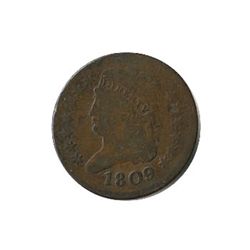 Early Type Half Cent 1809-1835 G-VG