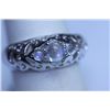 Image 1 : 17.30 CTW MOONSTONE AND DIAMOND RING .925 STERLING SILV