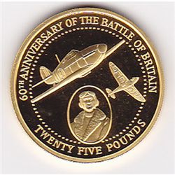 Alderney 25 pounds gold Battle of Britain (Date of our