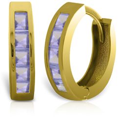 14k Solid Gold 0.95ct Tanzanite Earrings