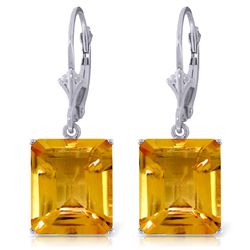 14k 4.40gr Solid Gold 13.0ct Citrine Earrings