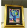 Image 1 : Peter Max Named Peace On Earth Frame Size 32 x 37 1/2