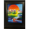 Image 2 : Peter Max Named Without Borders Frame Size 31 1/4 x 35