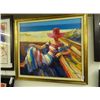 Image 1 : Framed Art "Siesta" Signed Sirbali - On Canvas