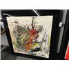 Image 1 : Jamali #9592 Multi Color Textured Abstract On Canvas - 50 1/2 x 50 1/2