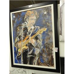 Framed Ronnie Wood Artist Proof 12/25 Bob Dylan