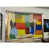 Image 1 : Large Abstract On Canvas By Jamali - Frame Size 92 x 67 1/2